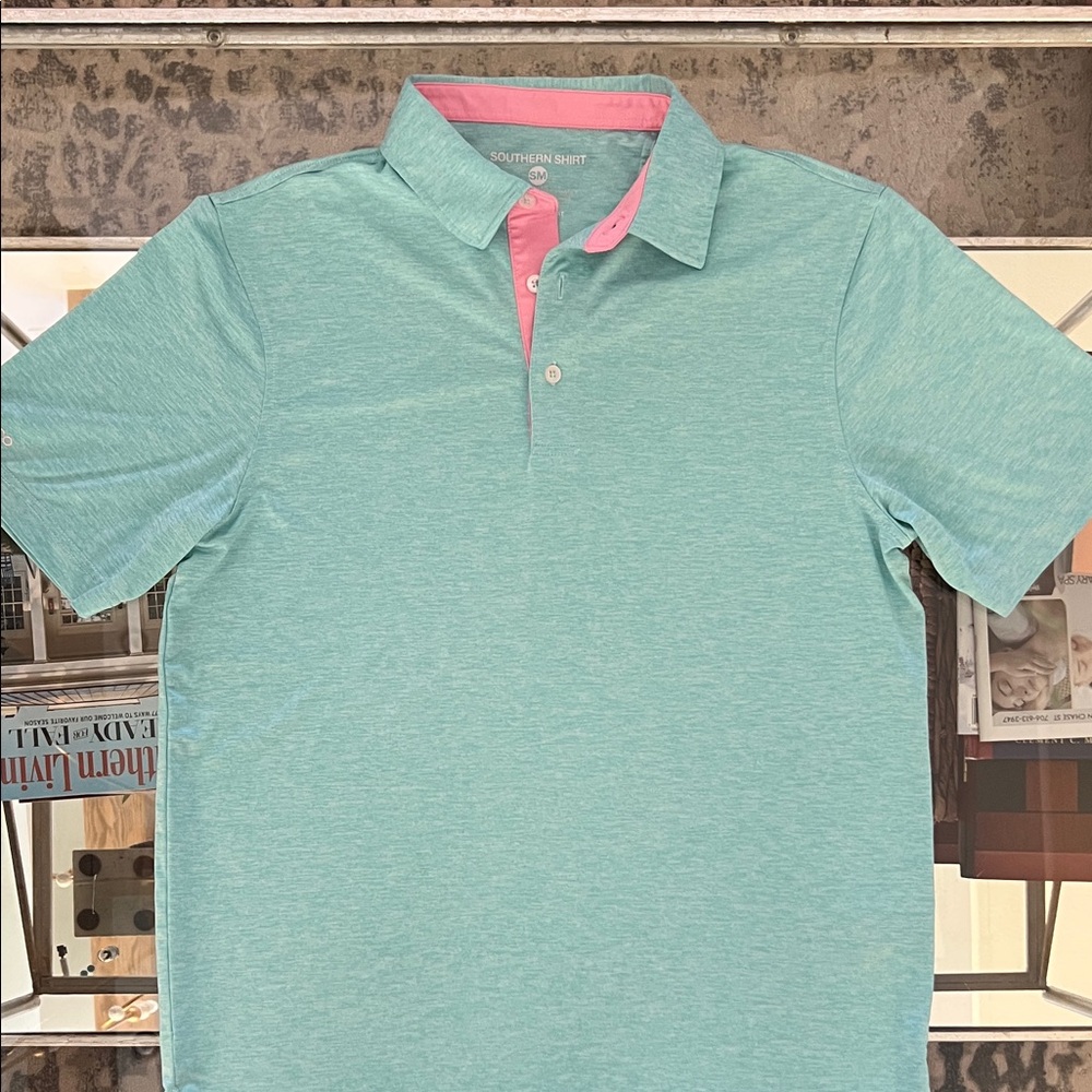 The Southern Shirt Company Blue and Pink Polo Shirt